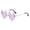 Purple, variant on VLOOCKLW Frameless Fashion Shades Transparent Candy Color Frameless Glasses for Women, UV Protection Fashion Shades for Daily Wear & Parties