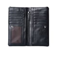 thumbnail image 2 of Monedero multifuncional para hombre, billetera larga para hombre, billetera retro con cremallera, 2 of 3