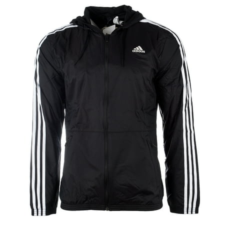 Adidas Essentials Wind Jackets - Black/Black/White - Mens - XL