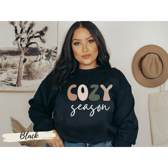 Retro Font Cozy Season Fall Sweatshirt
