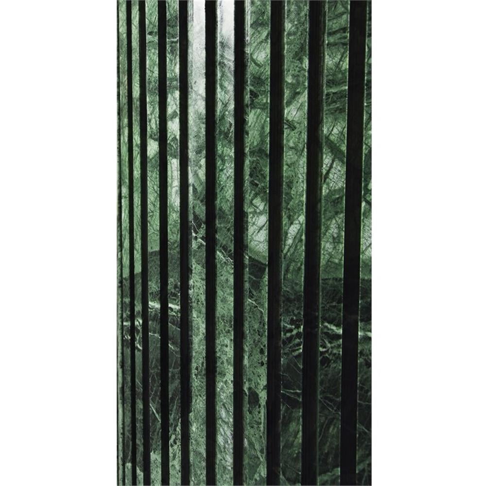 Maklaine Contemporary Green Handcrafted Genuine Marble Dining Table