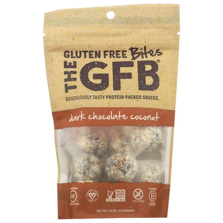 The GFB Nutrition Bites, Dark Chocolate Coconut, 4 oz, 6 Count