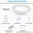 thumbnail image 3 of Flexible Bendable Ceiling Curtain Track, Curved Ceiling Track for Curtains, Room Divider Ceiling Track Rail System (2 Meters /6.6 FT), 3 of 5