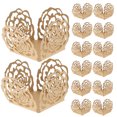 thumbnail image 1 of 50pcs Chocolate Wrappers Candy Packaging Wrappers Hollow-out Rose Chocolate Cups, 1 of 8