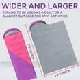 thumbnail image 2 of Tesleader Sleeping Bag for Adults and Kids,Backpacking Sleeping Bag for Cold Weather(Right Zipper), 2 of 7