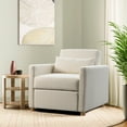 thumbnail image 7 of Serta Carly Scandinavian Style Convertible Chair, Ivory Fabric, 7 of 7