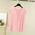 thumbnail image 7 of ylioge Womens 2 Piece Short Pajama Sets with Pockets Casual Lightweight Cap Sleeve Tops Wide Leg Shorts Soft-Modal Loungewear Homewear Pajamas Outfits, 7 of 7