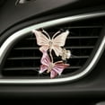 thumbnail image 4 of uds mariposa Clip para salida de aire de coche fragancia de coche difusor ambientador de aire de diamantes de imitación accesorios brillantes para coche, 4 of 5