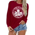 thumbnail image 3 of Womens Senior 2026 Sweatshirts Graduate Cute Graphic Crew Neck Tops Funny Casual Teacher Long Sleeve Baggy Shirts, 3 of 7