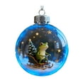 thumbnail image 1 of Adorno navideño de rana, colgante acrílico plano en 2D, decoración para árboles con motivos de la fauna silvestre, decoración festiva para habitaciones, regalos significativos para niños, 1 of 7