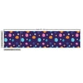 thumbnail image 3 of Space Fabric by the Yard, Design of Colorful Circular Planets Cosmic Items, Decorative Upholstery Fabric for Sofas and Home Accents, Indigo Multicolor by Ambesonne, 3 of 5
