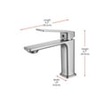 thumbnail image 2 of Elegant Lighting Lena Single Hole Single Handle Bathroom Faucet In Brushed Nickel, 2 of 10