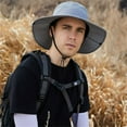 thumbnail image 4 of HLONK Chapeau de Soleil à Large Bord Chapeau de Pêche pour Hommes Protection Solaire avec Filet Chapeau de Randonnée Chapeau de Safaris Chapeau de Protection Uv Chapeau de Plage, 4 of 19