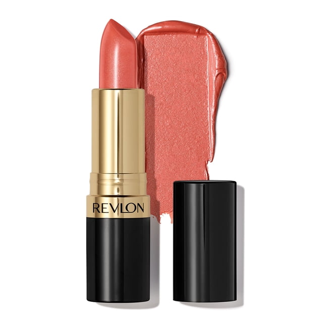 Revlon Super Lustroso Pearl Lipstick - Peach Me 628 - Sellado Revlon Model