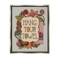 thumbnail image 2 of Stupell Industries Hang Your Towel Intricate Floral Mandala Shapes Graphic Art Luster Gray Floating Framed Canvas Print Wall Art, Design by Valentina Harper, 2 of 5