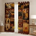 thumbnail image 2 of Homewish Safari Deer Curtains Pack of 2 (42x84 Each),Rustic Farmhouse Cabin Curtains Blackout,Cartoon Bear Paws Bedroom Curtains For Boys,Super Cozy Room Decor, 2 of 6