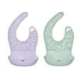 thumbnail image 1 of Babero enrollable OXO Tot, paquete de 2, lila y ópalo, 1 of 5