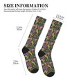 thumbnail image 4 of Pofeuu Snake And Flower Print Compression Socks for Women & Men Circulation - Best Support for Nurses,Running,Athletic,Sports, 4 of 7