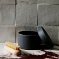thumbnail image 6 of Esko Sabbia Container - Versatile Bathroom Storage Accessories - Stoneware with Matte Exterior and Gloss Interior - 10cm x 8cm - Black, 6 of 7