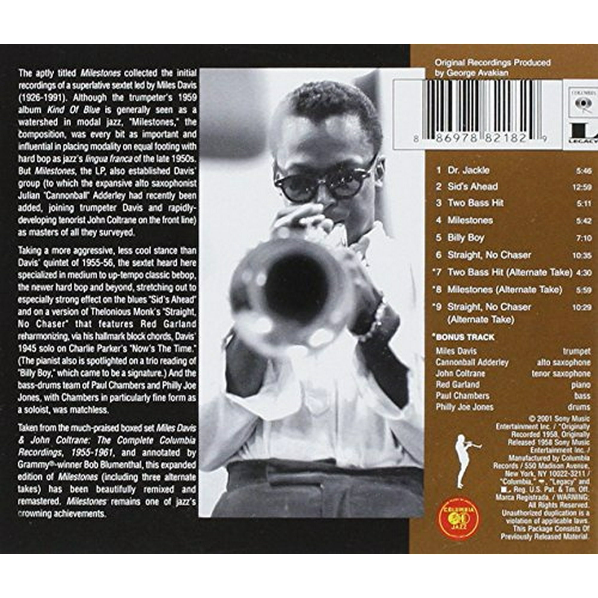 マイルス・デイビス / Milestones (LP) (USオリジナル盤) Miles