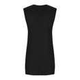 thumbnail image 4 of Women's 2025 Two Piece Lounge Set Sleeveless Split Tank Top Shorts Beach Vacation Casual Summer Matching Outfit, 4 of 7