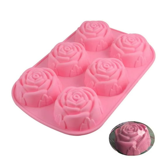 Silicone Mold for Chocolate and Candy Making Easy to Demold Cake Mould for Parties Rose Shaped Dessert Baking Supplies