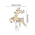 thumbnail image 3 of TOPRenddon Christmas Tree Topper 11.8" Golden Glittered Star Deer Tree Topper with 10 LED Lights Xmas Tree Topper Star for Xmas Decorations Ornaments Holiday Party Indoor Decor, 3 of 6