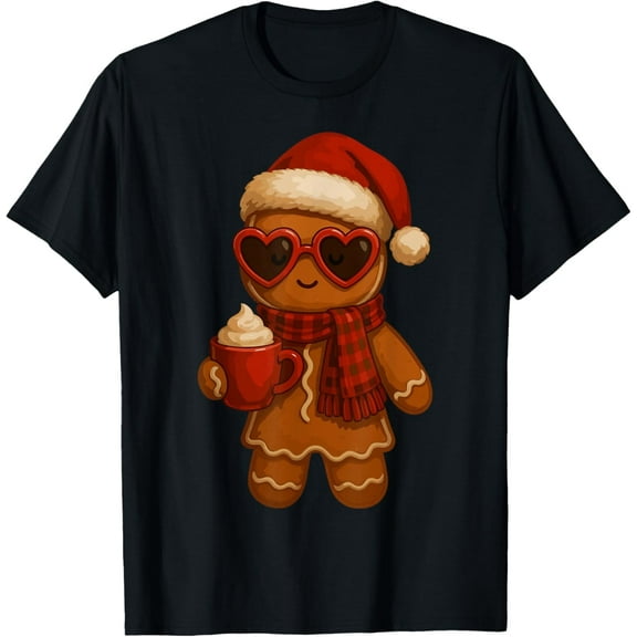 Gingerbread Christmas for Women Girls Funny Xmas T-Shirt