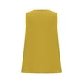 thumbnail image 6 of Kaemgyyd Womens Cotton Linen Tops Summer Lightweight V Neck Casual Cami Shirt Loose Sleeveless Button down Beach Blouses with Pockets, 6 of 6
