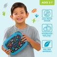 thumbnail image 3 of Bentgo Kids Prints Fiambrera para niños estilo Bento con 5 compartimentos a prueba de fugas, tamaños de porciones ideales para edades de 3 a 7 años, duradera, a prueba de caídas, apta para lavavajilla, 3 of 5