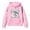 Pink, variant on XFeng Kids Pullover Hoodie Casual Long Sleeve Hooded Sweatshirt with Kangaroo Pocket