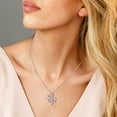thumbnail image 2 of Suplight Rose Birthstone Necklace for Women Valentine's Day Birthday Christmas Jewelry Gift, 2 of 7