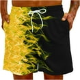 thumbnail image 6 of Penkiiy Carnivals Shorts, Men's Basketball Shorts Casual Workout Athletic Shorts Mesh Graphic Print Running Short Pants M Yellow, 6 of 9