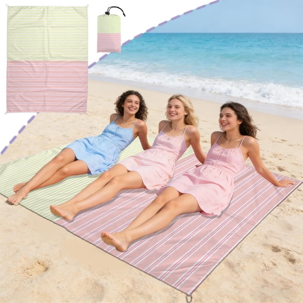 CaiYueKe Large Beach Blanket Sand Free Quick Dry Microfiber Outdoor Picnic Mat Reversible Portable Travel Pool Towel for Swimming Camping Yoga Park Beach Essentials Thick Soft Absorbent
