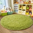thumbnail image 1 of Alfombra Quntue Verde Pasto Ultra Suave y Esponjosa 180x180cm para Dormitorio, 1 of 9