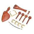 thumbnail image 2 of Violin Chinrest Complete Professional Jujube Wood Violin Cheek Rest with Pegs Tail Post Rope Tailpiece Screw, 2 of 8