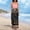 Black, variant on Women's Casual Ethnic Palazzo Pants, High Waist Drawstring Elastic Waist Wide Leg Boho Flowy Pants Side Split Hem Summer Beach Daily Bottoms, Blue 2XL