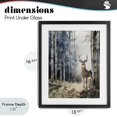 thumbnail image 4 of Stupell Industries Farmhouse Deer In The Woods Black Framed Print Under Glass, 13 x 16, by Franklyn Gregory, 4 of 8