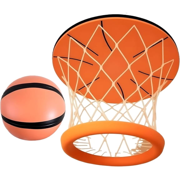 Indoor Ceiling Basketball Hoop with Ball for Kids & Adults, Portable Mini Rim for Bedroom