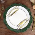 thumbnail image 6 of BalsaCircle 24 Hunter Green 13" Acrylic Wooden Textured Round Reef Acrylic Charger Plate, 6 of 8