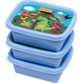 thumbnail image 2 of Juego de 3 Contenedores de niños para comida en plástico libre de BPA Jaguar Plásticos Articulo de cocina, 2 of 2