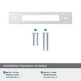 thumbnail image 4 of Amerock Medora 5-1/16 inch (128mm) Center-to-Center Rectangle Polished Chrome Cabinet Pull Backplate, 4 of 6