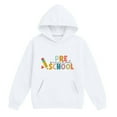 thumbnail image 4 of Mercatoo 𝗕ack to School Hoodie for Girls Boys Preschool Student Long Sleeved Hooded Sweatshirt Preppy Classic Tees Tops, 4 of 4