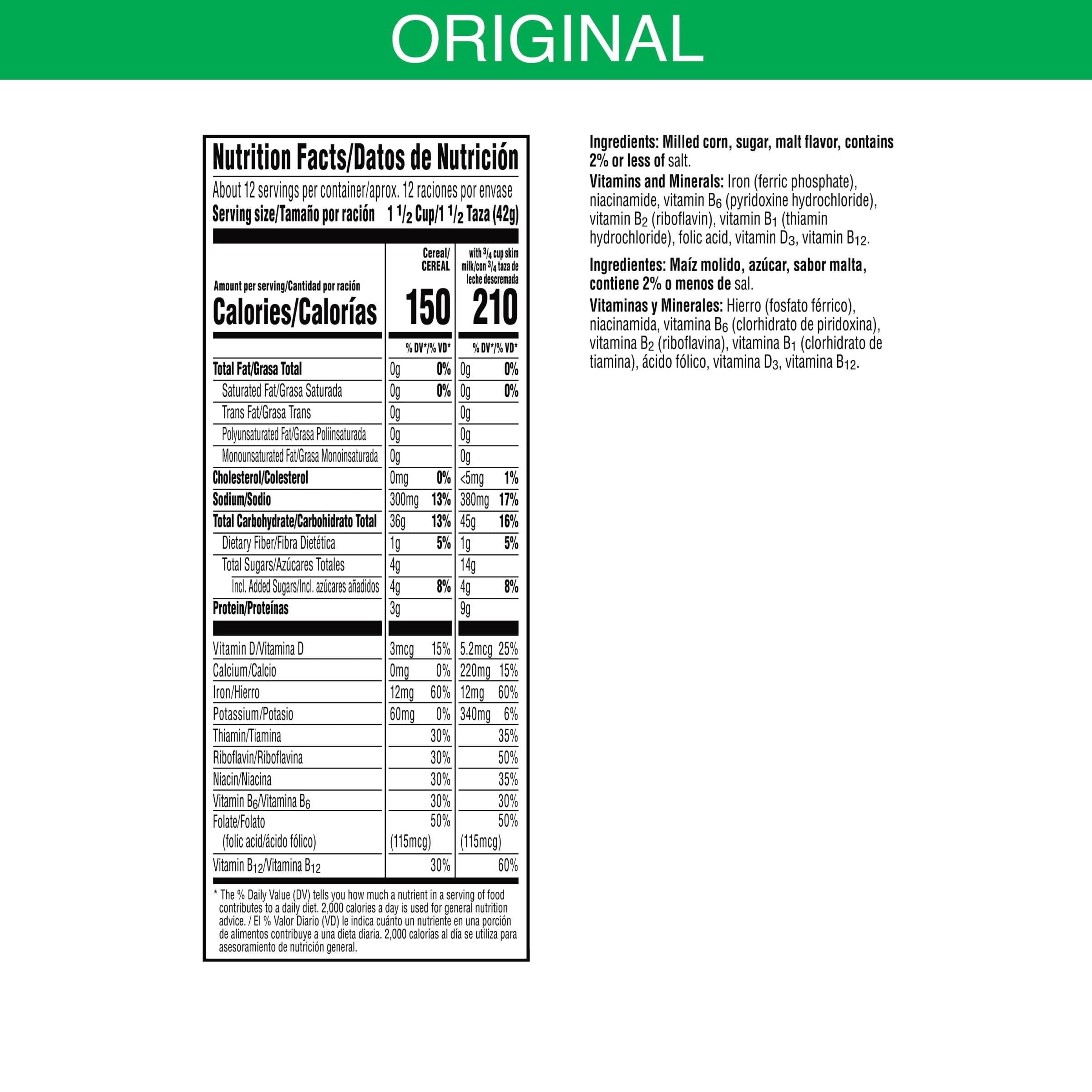 Corn Flakes Breakfast Cereal (Pack of 18)