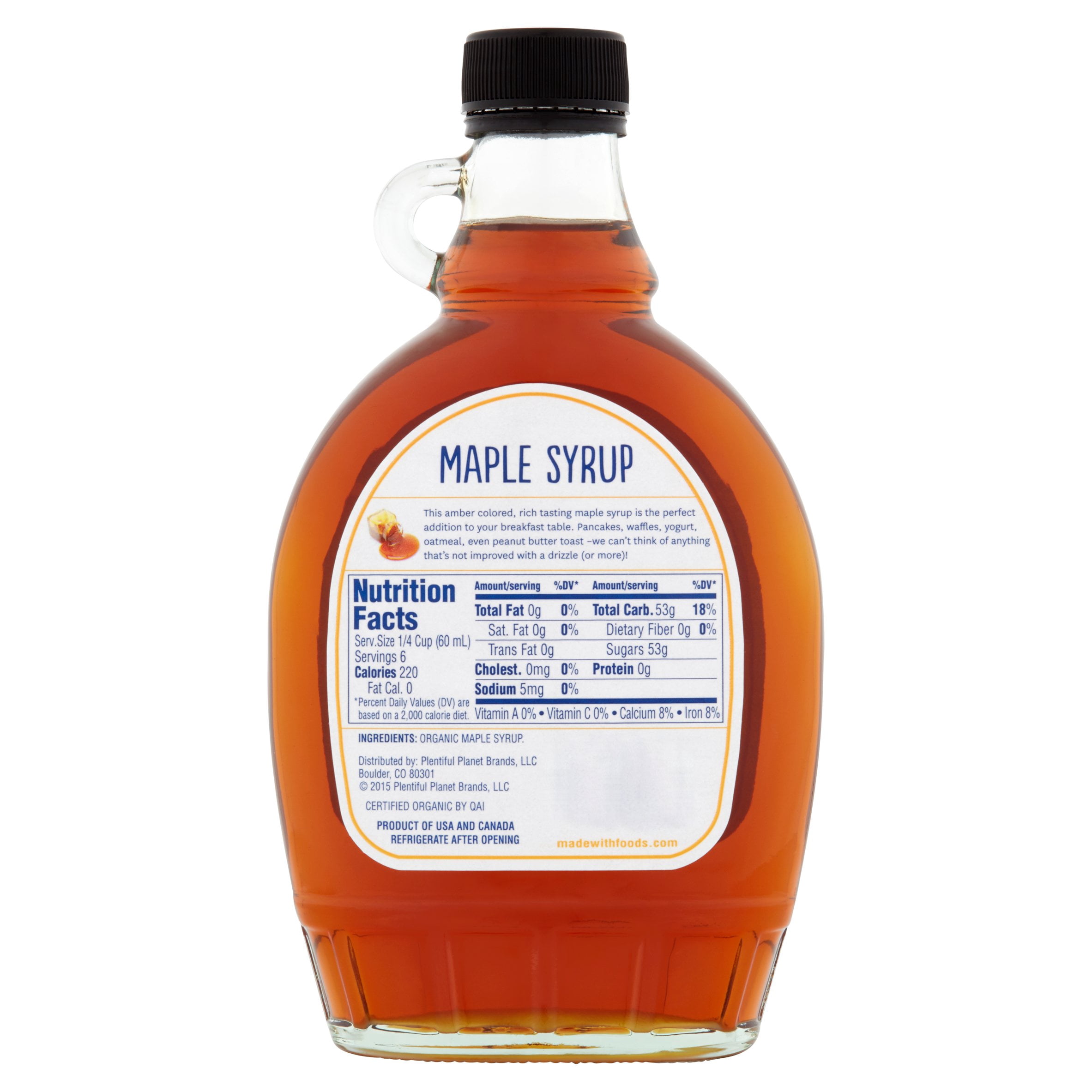 Made-With Organic Maple Syrup, 12 fl oz, 12 pack