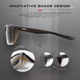 thumbnail image 3 of Gafas de sol deportivas polarizadas ATTCL TR90 con montura cuadrada para hombre, 3 of 7