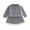 Sets-5Gray, variant on LEKWK Little Girls 2-Piece Skirt Set Diamond Lattice Knit Cardigan Pearl Bow Details Pleated Skirt Elegant Birthday Party Outfits Clothing Set