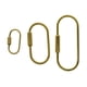 thumbnail image 1 of de 3 tamaños, clip de bloqueo de tornillo de latón, llavero, llavero, kits de soporte para llaves, colgante, conector de llavero de coche perfecl Llavero de bloqueo de tornillo, 1 of 7