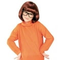 thumbnail image 2 of Scooby_Doo Velma Costume for Children with Wig and Glasses for Kids, Girls 4-6, 2 of 4
