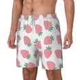 thumbnail image 2 of Uemuo Strawberry Pattern Mens Swim Trunks Quick Dry Board Shorts with Mesh Lining, Stretch Beach Shorts Quick Dry No-Chafing Board Shorts-3X-Large, 2 of 9